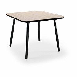 Jedálenský stôl z jaseňového dreva s čiernymi nohami EMKO Naive