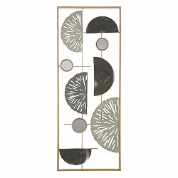 Nástenná kovová dekorácia Mauro Ferretti Geometric, 28,5 × 74 cm