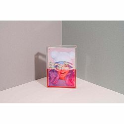 Ružový vodný fotorámik DOIY Unicorn, 11 x 16 cm