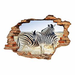 Samolepka Ambiance Landscape Zebra Mother, 60 × 90 cm