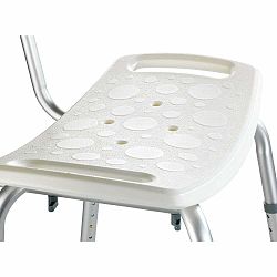 Sedacia stolička s operadlom do sprchy Wenko Stool With Back, 54 × 49 cm