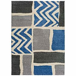 Sivo-modrý koberec vhodný aj do exteriéru Universal Kasbah Grey, 133 x 190 cm