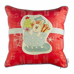 Vianočná obliečka na vankúš Apolena Comfort Gifts, 43 × 43 cm