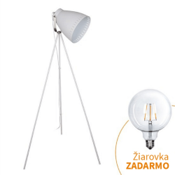 Stojacia lampa, biela, TORINO WA001-W