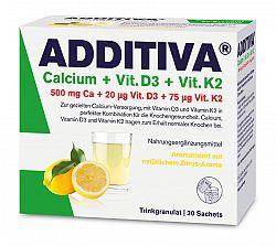 Additiva Vápník + D3 + K2 nápoj 20 sáčků