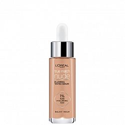 L'Oréal Paris True Match Nude Plumping Tinted Serum sérum pre zjednotenie farebného tónu pleti 3-4 Light Medium 30 ml