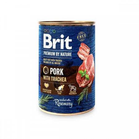 Brit Konzerva Premium By Nature Pork With Trachea 400g