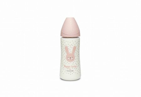 Suavinex Premium fľaša Hygge zajac růžová 360 ml